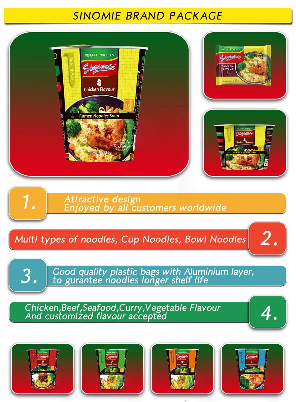 Wholesale High Quality Halal Whole Ramen Fideos Chinos Cup Instant Noodles