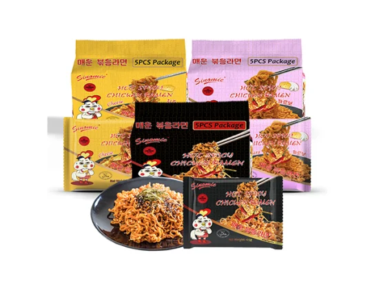 Chinese Hot Spicy Chicken Flavor Korean Ramen Fast Food Instant Similar Taste to Korean Brand Noodle