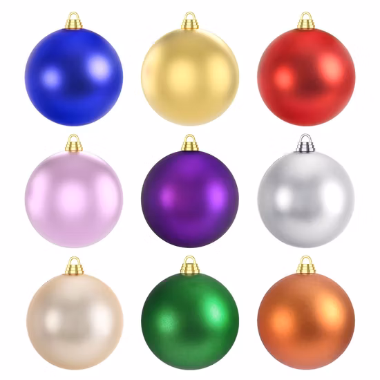 8cm Champagne Silver Feather Grain Plastic Ball